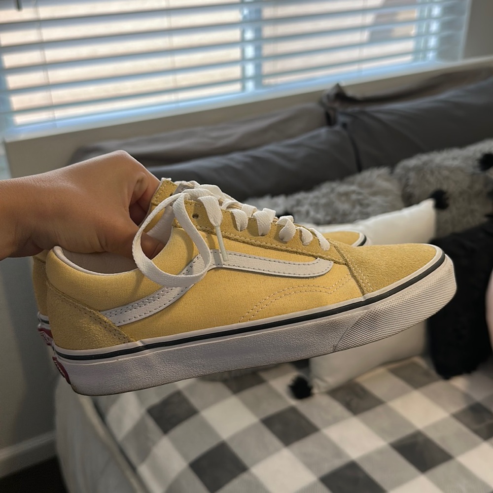 yellow old school vans
